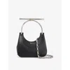 Alexander Mcqueen Mini Cross-bar Handbag In Black/silver