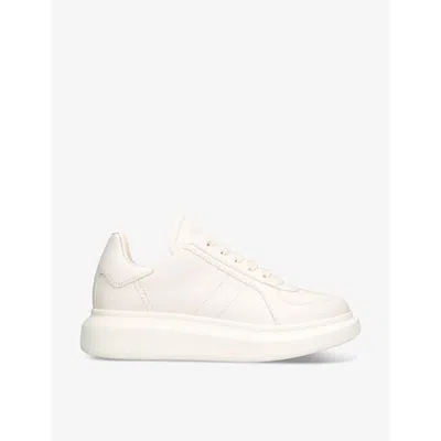 Alexander Mcqueen Total White Oversize Sneakers In Beige