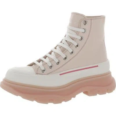 Pre-owned Alexander Mcqueen Womens Leather Casual And Fashion Sneakers Shoes Bhfo 4060 In White