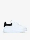 Alexander Mcqueen Oversize Sneakers In White And Beige Calf Leather In White
