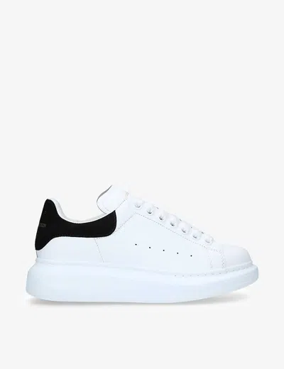 ALEXANDER MCQUEEN WOMENS WHITE/BLK WOMEN'S RUNWAY LEATHER TRAINERS EUR 36.5 / 3.5 UK,93385206