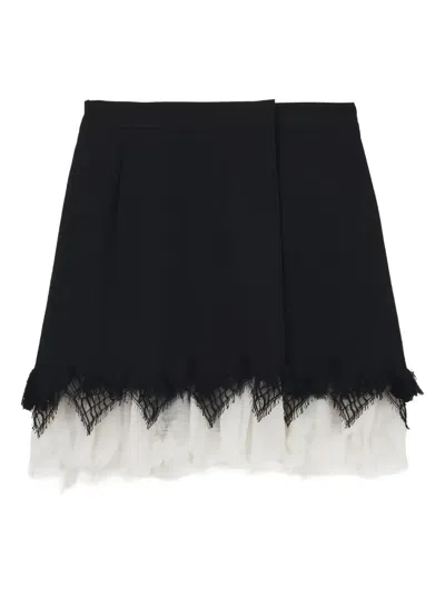 ALEXANDER MCQUEEN WOOL A-LINE SKIRT