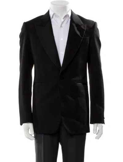 Pre-owned Alexander Mcqueen Wool Accent Blazer In Gray