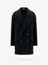 Alexander Mcqueen Wool And Cashmere Coat In Black