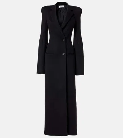 Alexander Mcqueen Long Coat In Black
