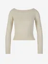 Alexander Mcqueen Wool And Casmere Sweater In Beige