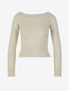 Alexander Mcqueen Wool And Casmere Sweater In Beige