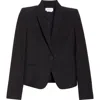 Alexander Mcqueen Logo-charm Blazer In Black
