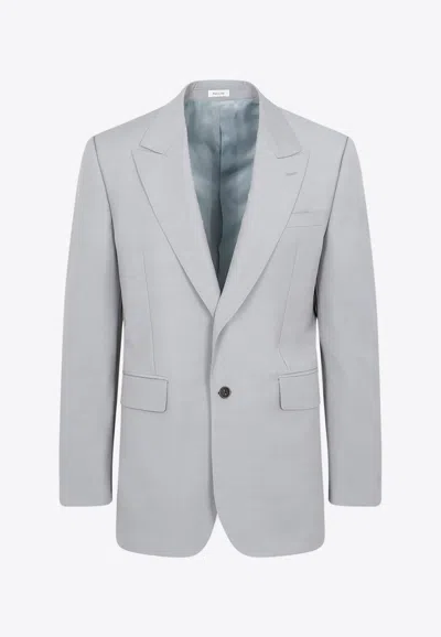 ALEXANDER MCQUEEN WOOL AND MOHAIR BLAZER
