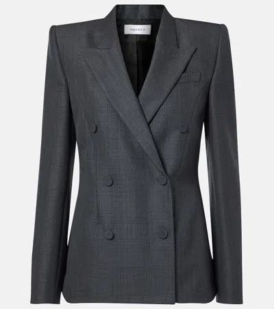Alexander Mcqueen Crossed Blazer In Black