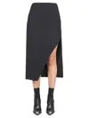 Alexander Mcqueen Alexander Mc Queen Wool And Mohair Skirt In Black