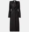 Alexander Mcqueen Wool And Cashmere-blend Coat In Black