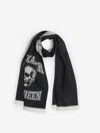 Alexander Mcqueen Varsity Logo Skul Scarf