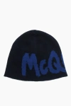 Alexander Mcqueen Logo Embroidered Knit Beanie