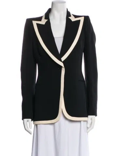 Pre-owned Alexander Mcqueen Wool Blazer In Black