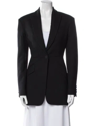 Pre-owned Alexander Mcqueen Wool Blazer In Black