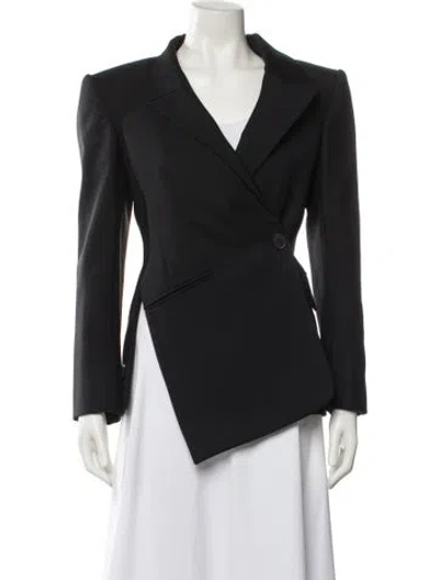 Pre-owned Alexander Mcqueen Wool Blazer In Black