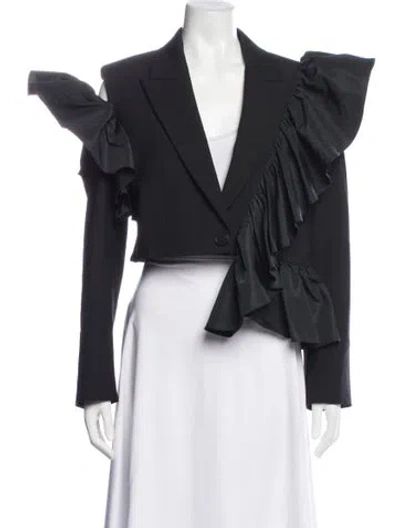 Pre-owned Alexander Mcqueen Wool Blazer In Black
