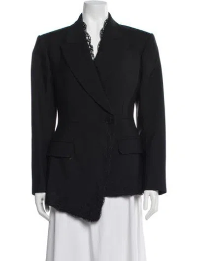 Pre-owned Alexander Mcqueen Wool Blazer In Black