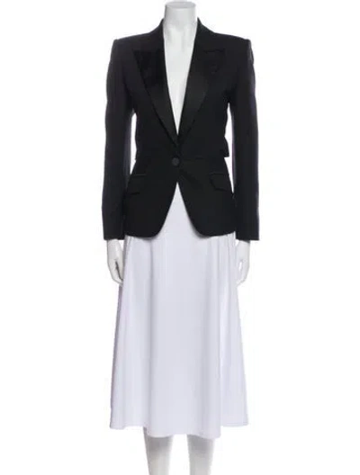 Pre-owned Alexander Mcqueen Wool Blazer In Black