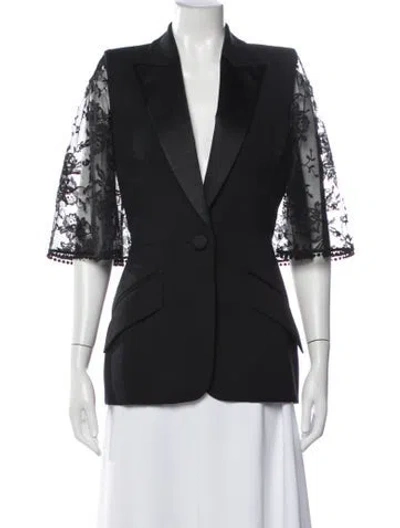 Pre-owned Alexander Mcqueen Wool Blazer In Black