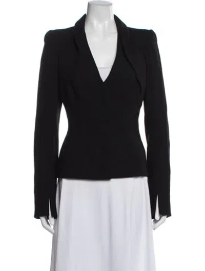 Pre-owned Alexander Mcqueen Wool Blazer In Black