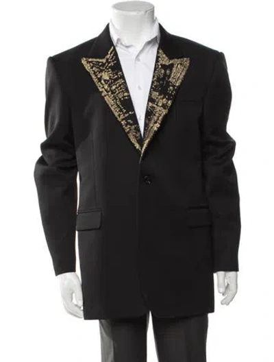 Pre-owned Alexander Mcqueen Wool Blazer In Black