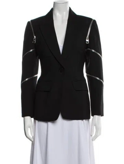 Pre-owned Alexander Mcqueen Wool Blazer In Black