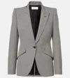 Alexander Mcqueen Wool Blazer In Black