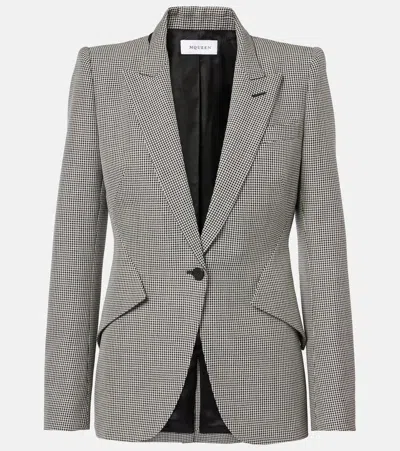 Alexander Mcqueen Wool Blazer In Black