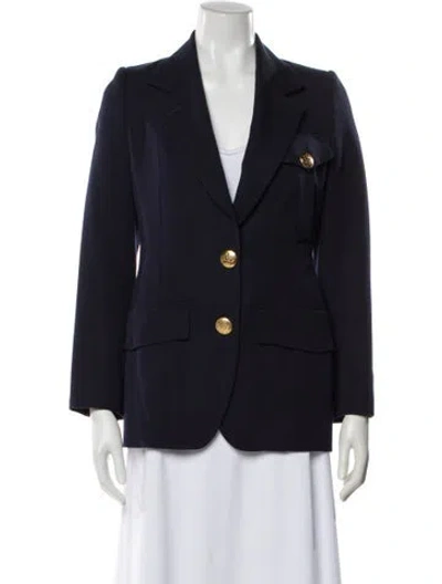 Pre-owned Alexander Mcqueen Wool Blazer In Blue