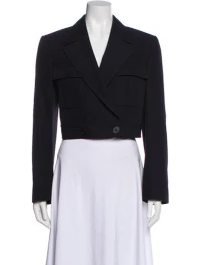 Pre-owned Alexander Mcqueen Wool Blazer In Blue