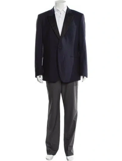 Pre-owned Alexander Mcqueen Wool Blazer In Blue