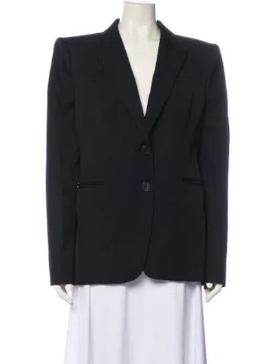 Pre-owned Alexander Mcqueen Wool Blazer In Blue