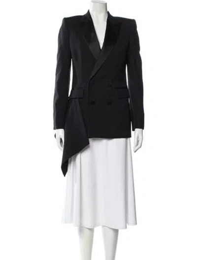 Pre-owned Alexander Mcqueen Wool Blazer In Blue