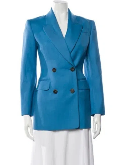 Pre-owned Alexander Mcqueen Wool Blazer In Blue