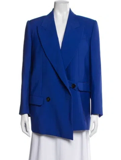 Pre-owned Alexander Mcqueen Wool Blazer In Blue