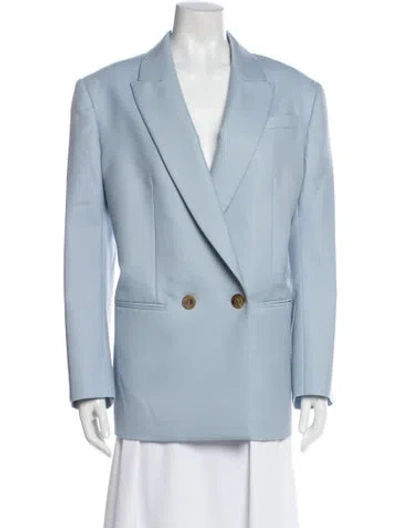 Pre-owned Alexander Mcqueen Wool Blazer In Blue