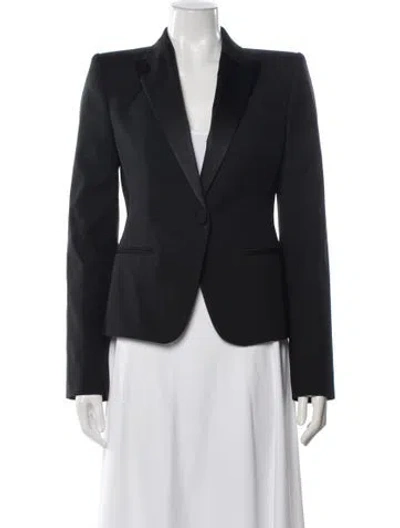 Pre-owned Alexander Mcqueen Wool Blazer In Gray