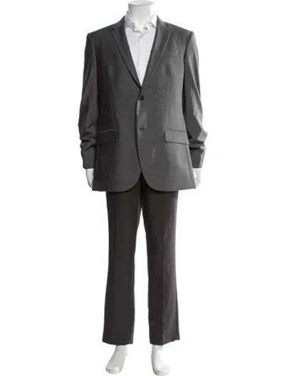 Pre-owned Alexander Mcqueen Wool Blazer In Grey