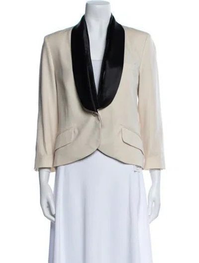 Pre-owned Alexander Mcqueen Wool Blazer In Neutral