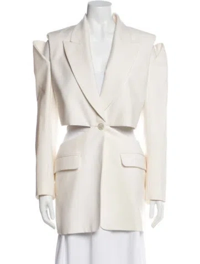 Pre-owned Alexander Mcqueen Wool Blazer In Neutral