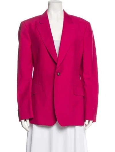 Pre-owned Alexander Mcqueen Wool Blazer In Pink