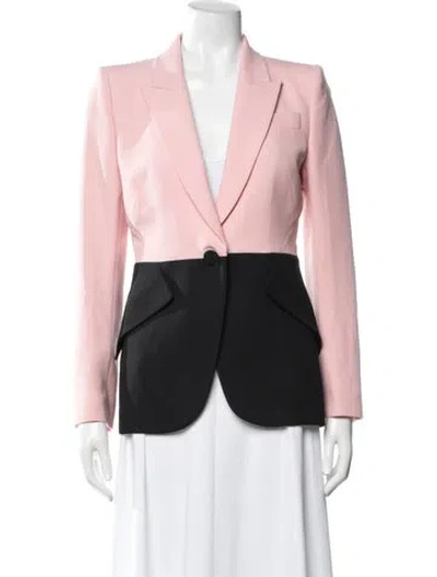 Pre-owned Alexander Mcqueen Wool Blazer In Pink
