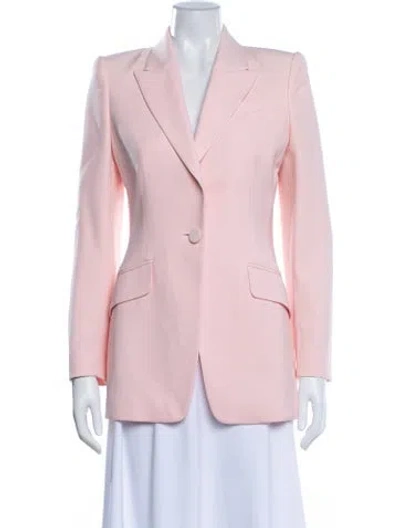 Pre-owned Alexander Mcqueen Wool Blazer In Pink