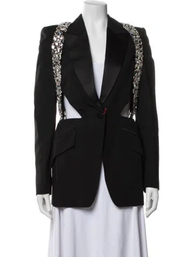 Pre-owned Alexander Mcqueen Wool Blazer W/ Tags In Black