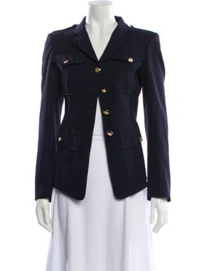 Pre-owned Alexander Mcqueen Wool Blazer W/ Tags In Blue