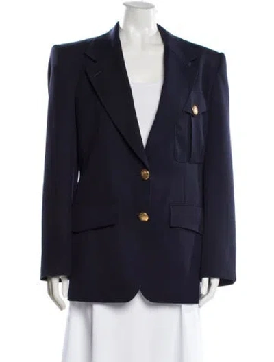 Pre-owned Alexander Mcqueen Wool Blazer W/ Tags In Blue