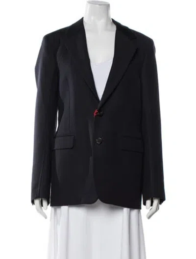 Pre-owned Alexander Mcqueen Wool Blazer W/ Tags In Blue