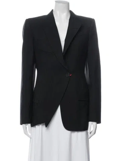 Pre-owned Alexander Mcqueen Wool Blazer W/ Tags In Blue